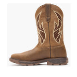 Georgia Boot Carbo-Tec FLX Alloy Toe Pull-on with InsulKul™ Work Boot in Brown/Tan Medial View