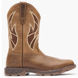 Georgia Boot Carbo-Tec FLX Alloy Toe Pull-on with InsulKul™ Work Boot in Brown/Tan Side VIew
