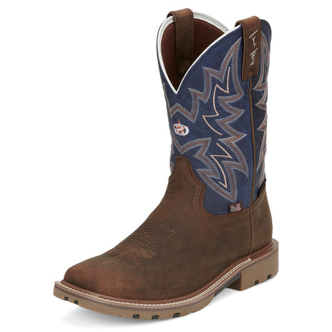 Justin Men's Dusty Cedar Brown Work Boot