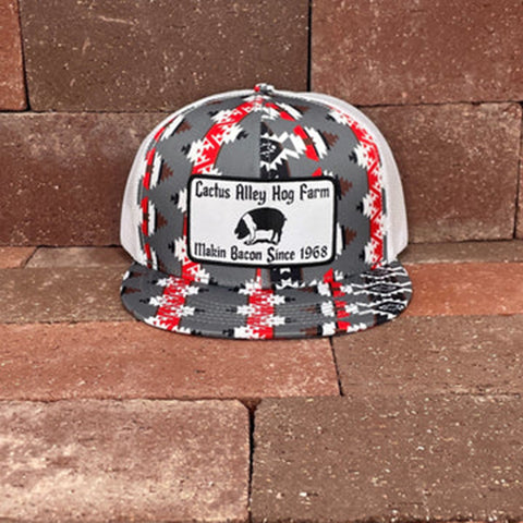 Cactus Alley Red/White Aztec Granddaddy Cap