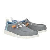 Hey Dude Wally Craft Linen Monument Grey