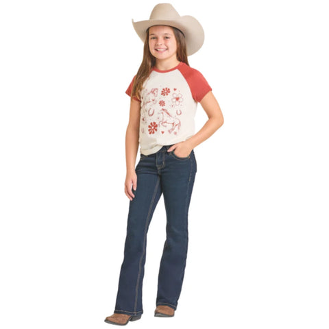 Girls Panhandle Slim Boot Cut Jeans 