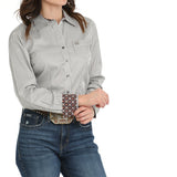 Gray Button Down with cuff flipped out 