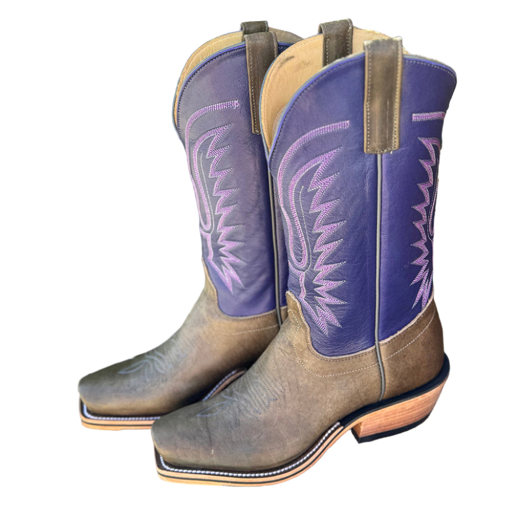 Grey Bison with Purple Tops 