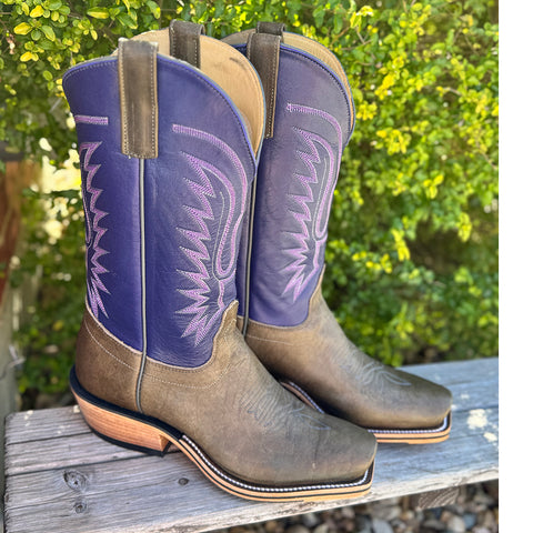 Grey Bison with Purple Tops 