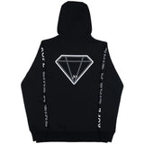 Back view of hoodie - diamond on the back 