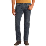 Hooey Slim Fit Grey Stitch Straight Leg Jeans