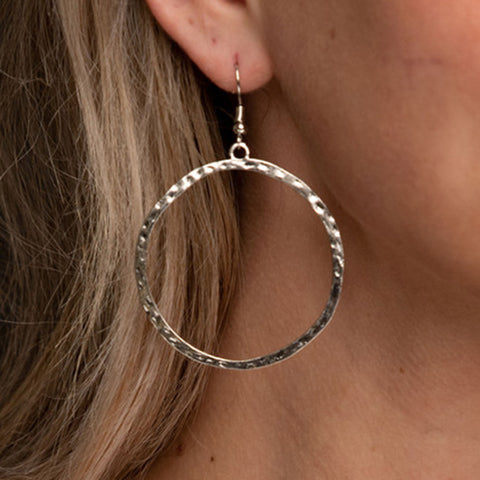 West and Company Silver Hoop Earrings