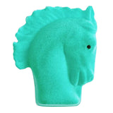 Horse shaped gift box in velvety aqua 