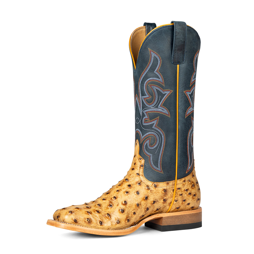 Blue Shaft - Light Colored Ostrich Print Vamp 