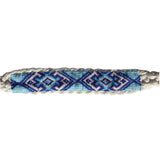 White and Blue Beaded Nose Band