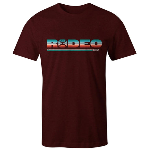 Hooey "RODEO" T-shirt in Cranberry
