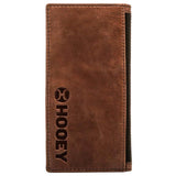 Hooey Brown Basket Weave Rodeo Wallet