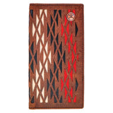 Hooey Black, Red and Ivory Inlay Wallet