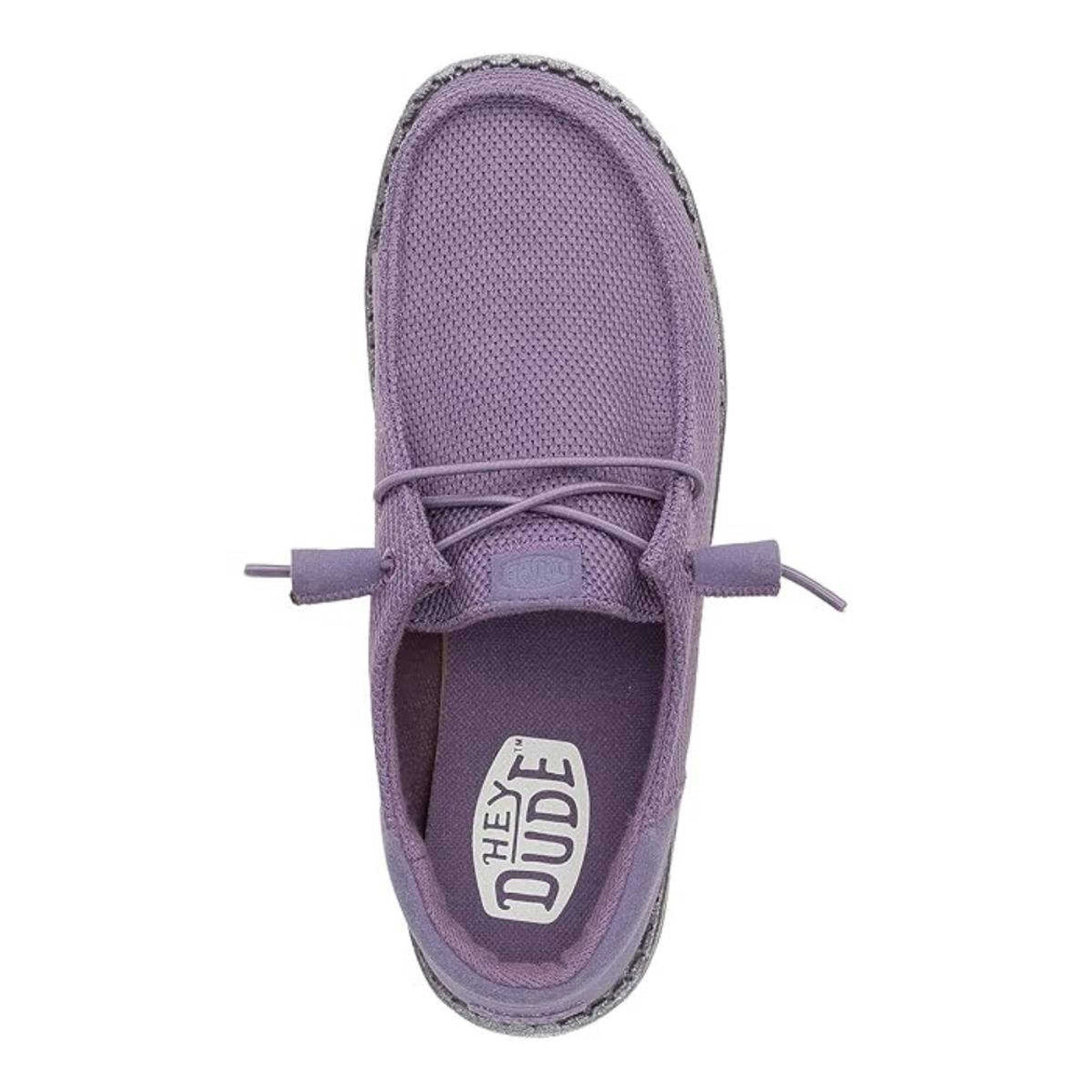 Hey Dude Women's Wendy Funk Mono Dark Lilac Shoe Hey Dude Women's Wendy Funk Mono Dark Lilac Shoe