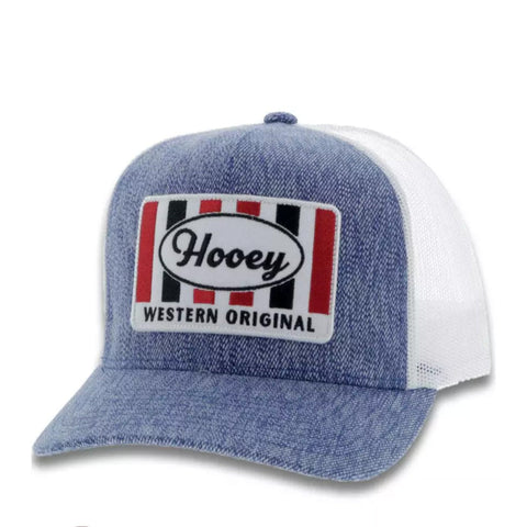 Hooey Denim & White Western Original Cap