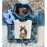 Turquoise on Horses Head 