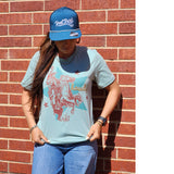 Howdy Tee with Rearing Horse 