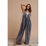Denim Pintuck Jumpsuit