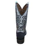 Circle G Women's Black/White Embroidered Boots