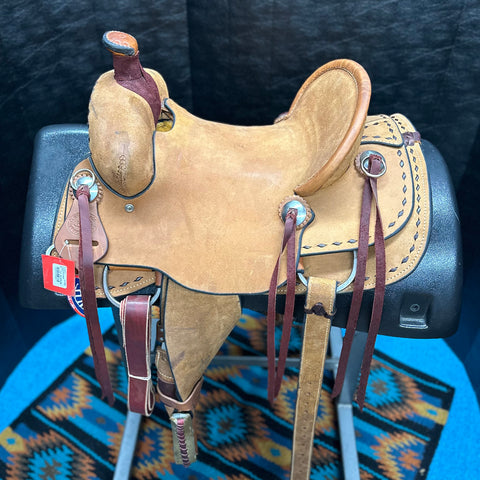 HR Saddlery Roughout Jr Association Saddle