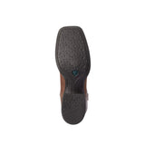 Bottom side view of the Ariat Women's Dark Brown Buffalo Round Up Boots.