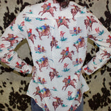 Back of the shirt, print is the same as the front. 