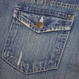 Close up view of the pockets. 