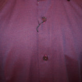 Close up view of the shirt design. 