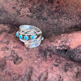 "Brynn" Turquoise Feather Ring