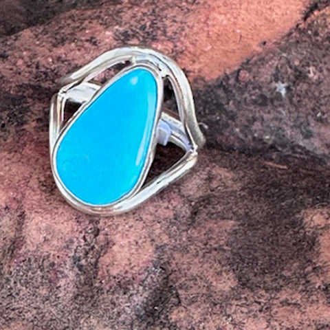 "Dove" Kingman Pure Blue Ring