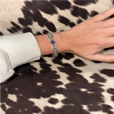 "Fiona" Small Stone Sterling Silver Bracelet