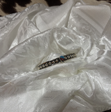 "Fiona" Small Stone Sterling Silver Bracelet