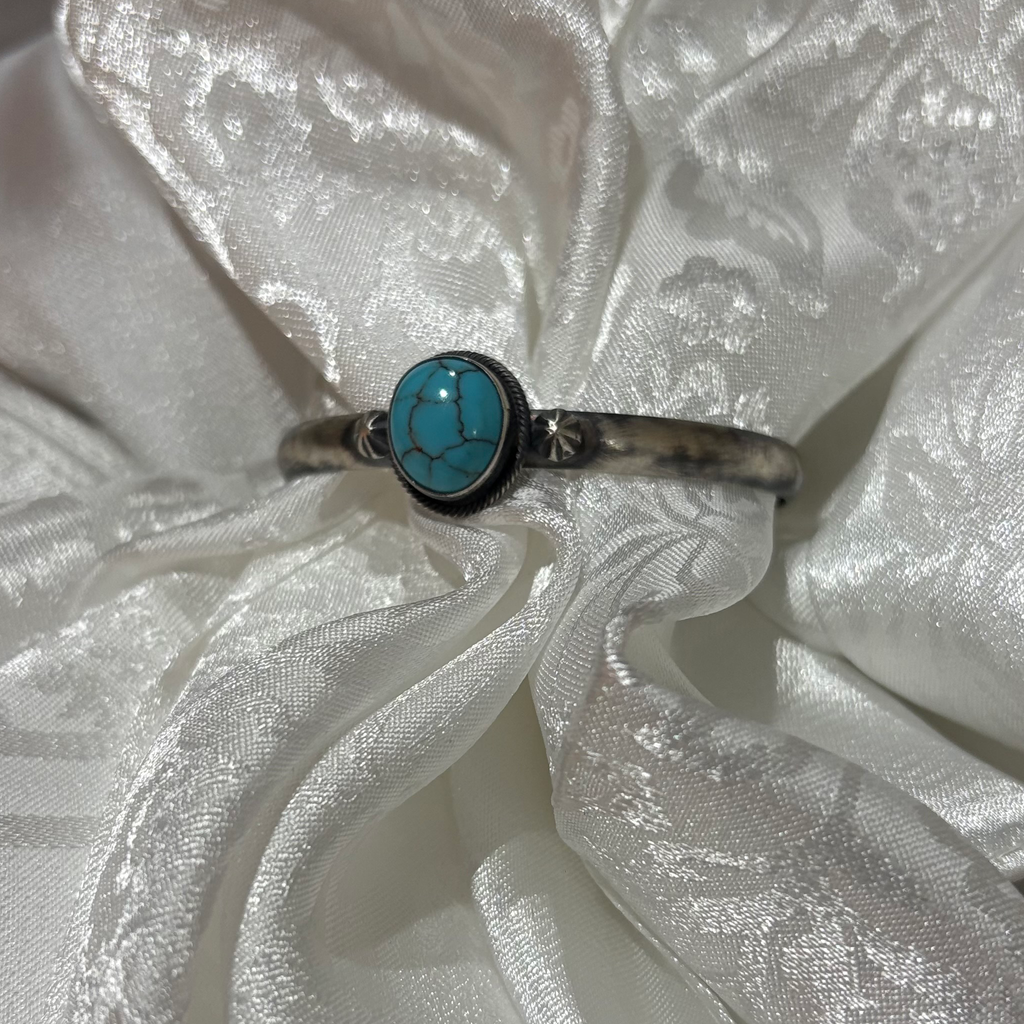 "Ace" Egyptian Oval Turquoise Bracelet