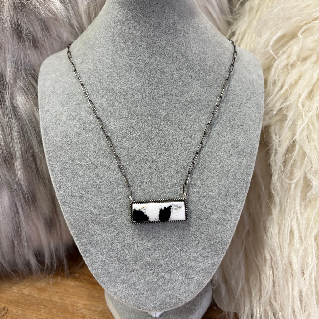 "Meg" Large White Buffalo Necklace