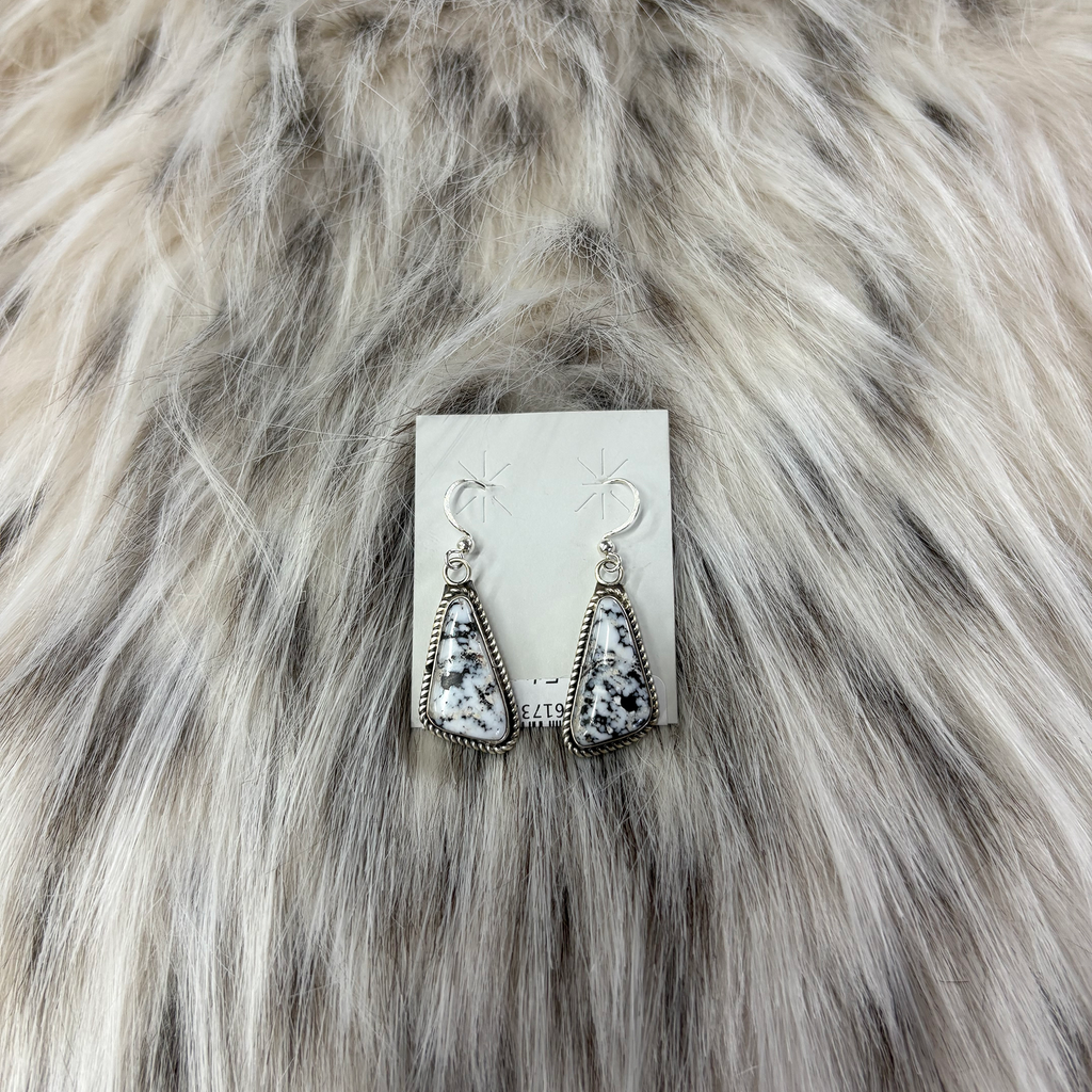 "Wyatt" White Buffalo Earring