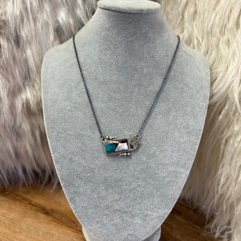 "Georgia" Turquoise Cactus Necklace