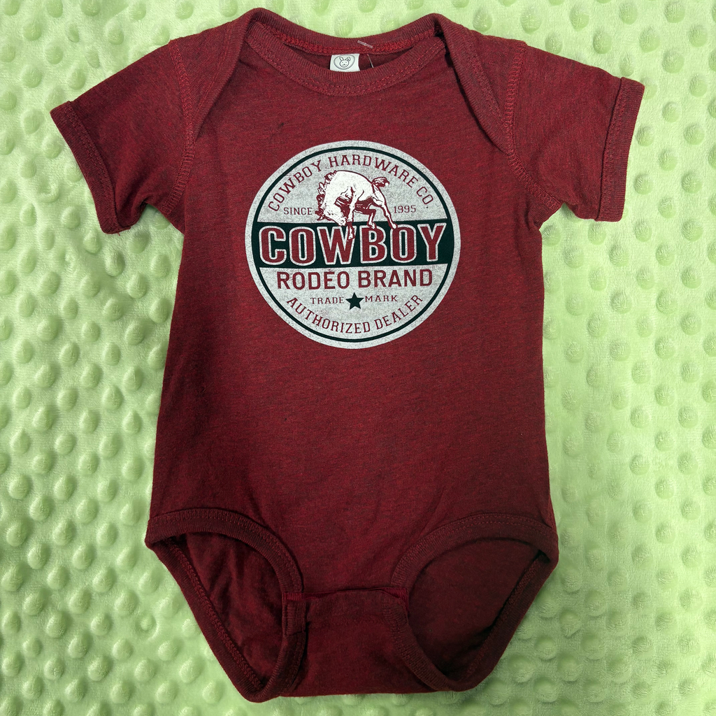 Red Rodeo Cowboy Onesie