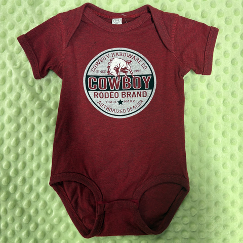 Red Rodeo Cowboy Onesie