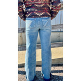 Light Wash Flare 5 Pocket Jeans