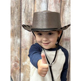 Kid's Brown & Black Woody Hat