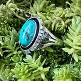 'Amos" Kingman Oval Ring