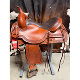 Circle Y 16in Seat Dusty Roads Wide Fit Trail Saddle
