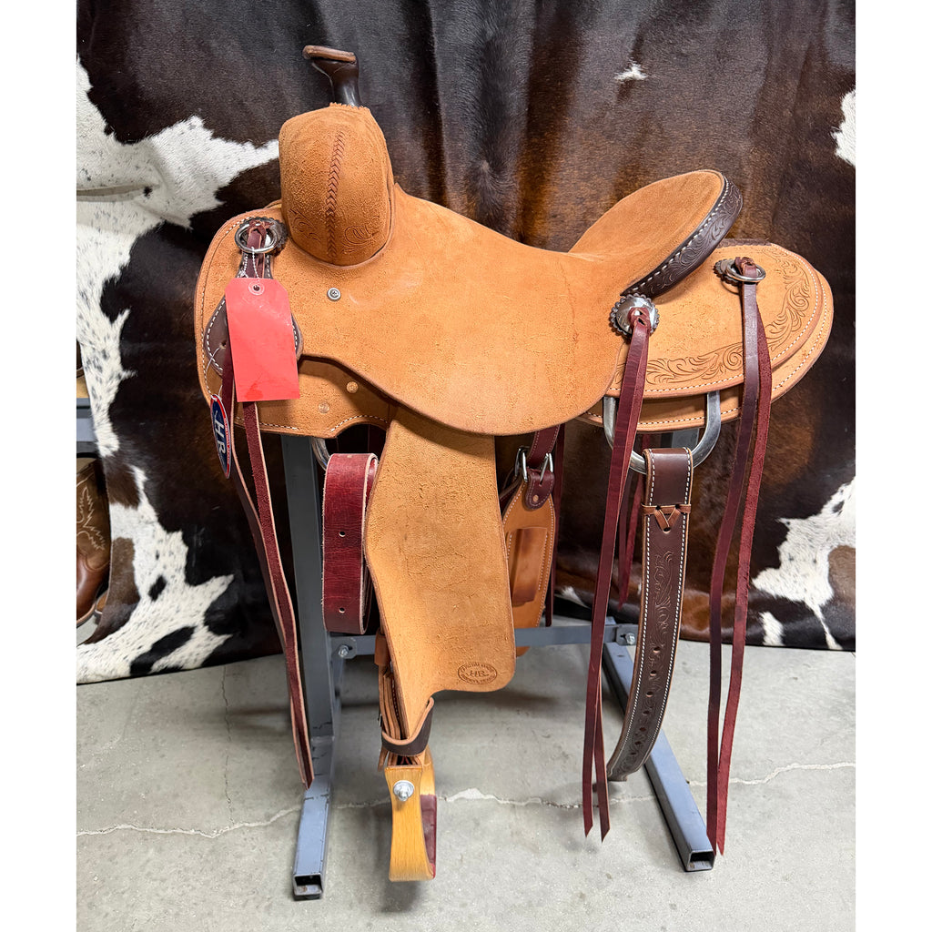 HR Saddlery 15in Punchy Ranch Saddle