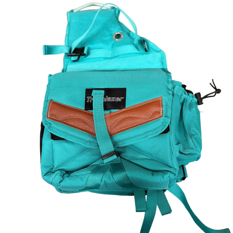 Side view of the saddle bag. 