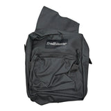 Right side of saddle horn bag that has 2 zipper pockets. 