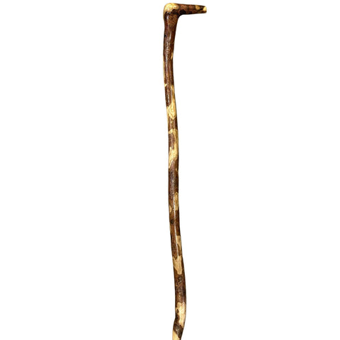 Vertical standing wooden cane. 
