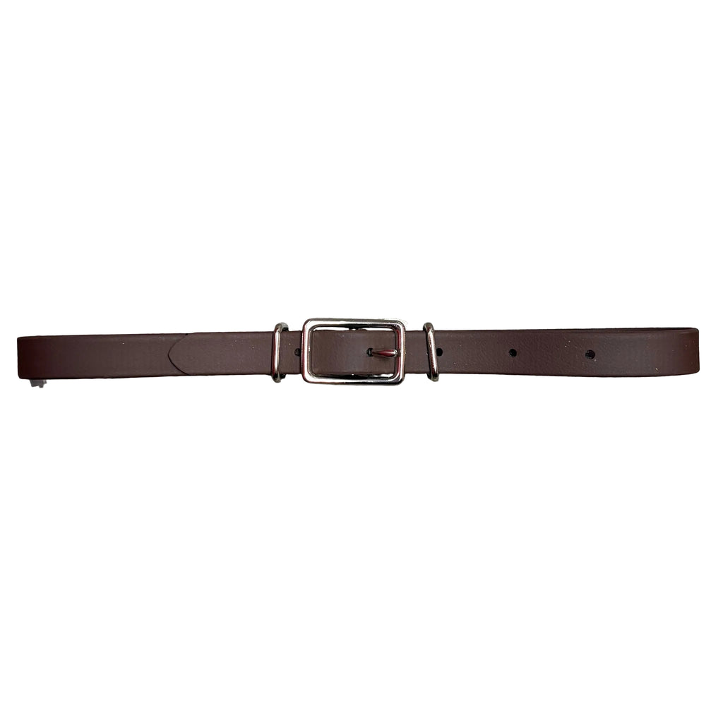 Front view of curb strap. 