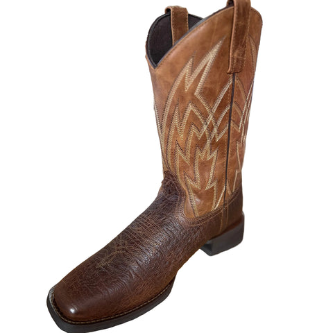 Side and front view of single boot. 