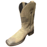 Front and side view of Burn Grey Circuit Patriot Boots. 